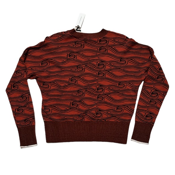 Scotch and Soda Anthropologie Rust Flame Sweater XS New Without Tags - Picture 2 of 16
